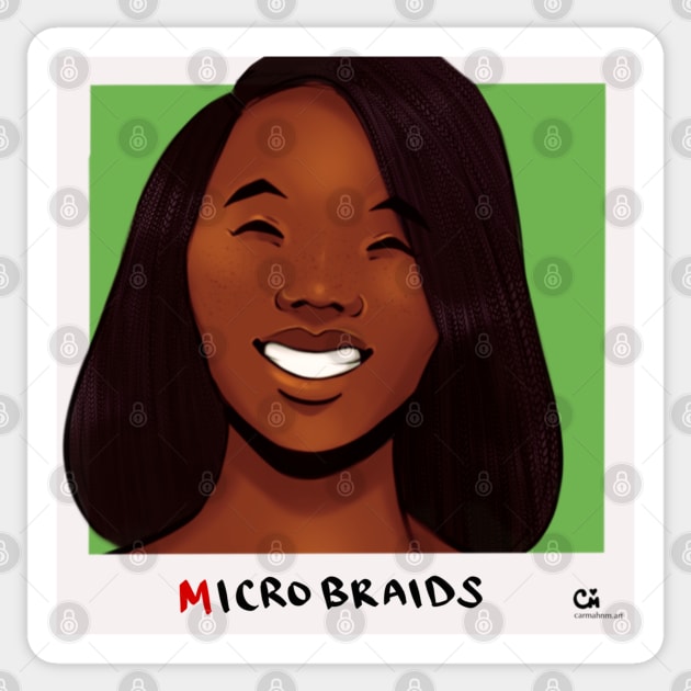 Micro Braids Sticker by CarmahnArt